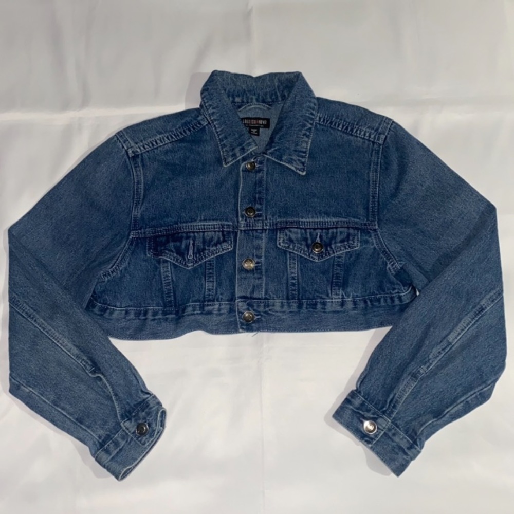 Fashion Nova Cora Super Cropped Jean Jacket